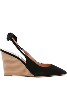 Aquazzura: Чёрные туфли  Bow Tie