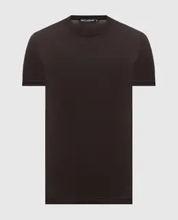 Dolce&Gabbana: Коричневая футболка 