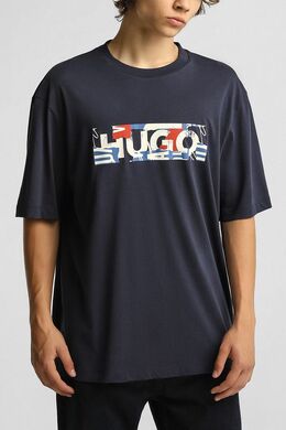 HUGO: Хлопковая футболка 