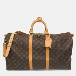 Louis Vuitton: Коричневая сумка  Keepall