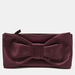 Valentino: Бордовый клатч 