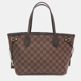 Louis Vuitton: Коричневая сумка-шоппер  Neverfull