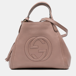 Gucci: Розовая сумка  Soho
