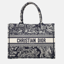 Dior: Синяя сумка-шоппер 