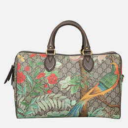Gucci: Коричневая сумка  GG Supreme