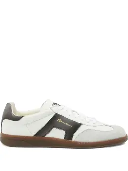 Santoni: Белые кроссовки 