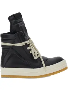 Rick Owens: Чёрные кроссовки  Geobasket