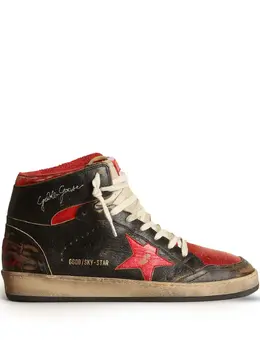 Golden Goose: Чёрные кроссовки  Sky Star