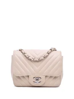 CHANEL Pre-Owned: Белая сумка через плечо 