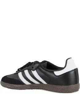 adidas: Чёрные кроссовки  Samba