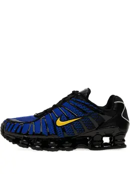 Nike: Голубые кроссовки  Shox TL