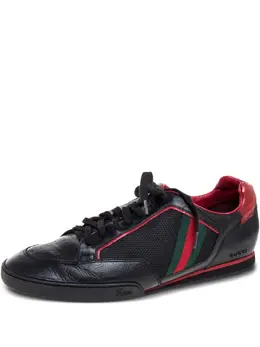 Gucci Pre-Owned: Чёрные кроссовки 