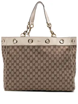 Gucci Pre-Owned: Коричневая сумка-шоппер 