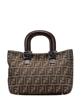 Fendi Pre-Owned: Коричневая сумка-шоппер 