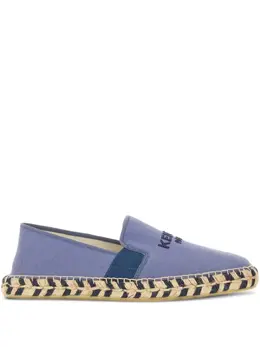 Kenzo: Голубые мокасины 