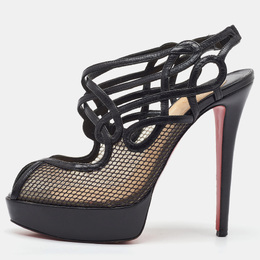 Christian Louboutin: Чёрные сандалии 