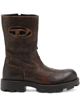 Diesel: Тёмные ботинки 