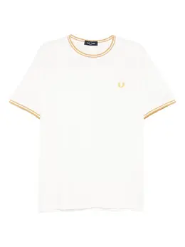 Fred Perry: Белая футболка 