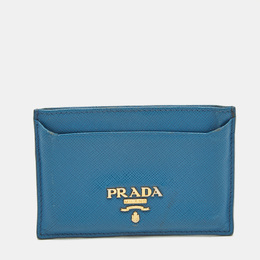 Prada: Голубой картхолдер 