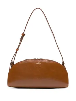 A.P.C.: Коричневая сумка  Demi Lune