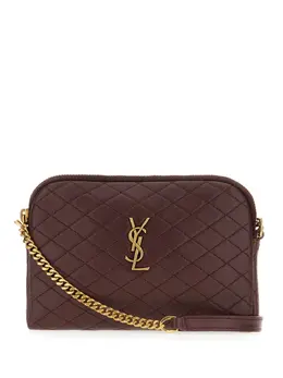 Saint Laurent: Коричневая сумка через плечо  Gaby