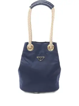 Prada Pre-Owned: Синяя сумка 