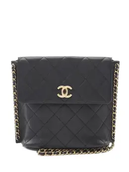 CHANEL Pre-Owned: Чёрная сумка 