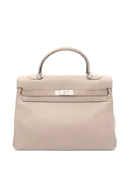 Hermès Pre-Owned: Бежевая сумка-шоппер 