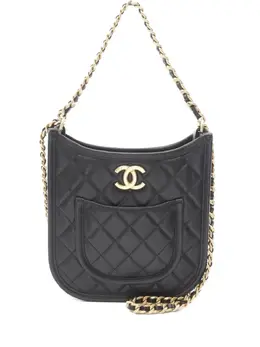 CHANEL Pre-Owned: Чёрная сумка 