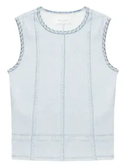 rag & bone: Хлопковый топ 