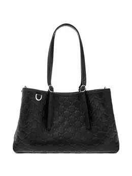 Gucci: Чёрная сумка  GG