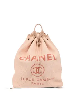 CHANEL Pre-Owned: Розовый рюкзак 