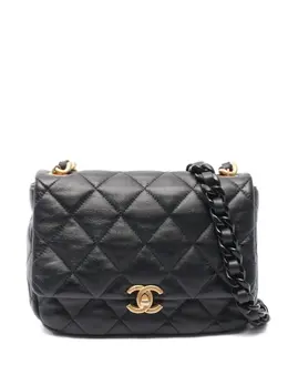 CHANEL Pre-Owned: Чёрная сумка через плечо 