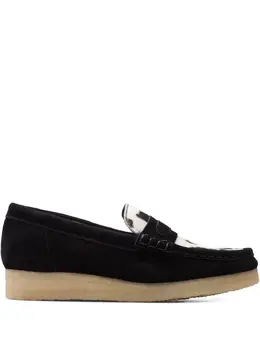 Clarks Originals: Чёрные лоферы 