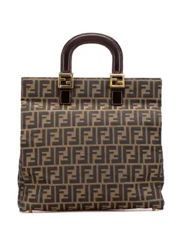 Fendi Pre-Owned: Коричневая сумка-шоппер 