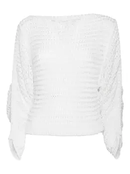 Alberta Ferretti: Белый свитер 