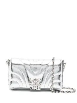 Givenchy: Серебристая сумка через плечо 