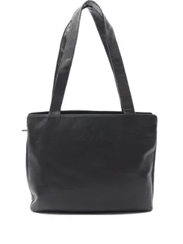CHANEL Pre-Owned: Чёрная сумка-шоппер 