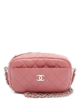 CHANEL Pre-Owned: Розовая сумка через плечо 