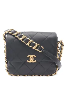 CHANEL Pre-Owned: Чёрная сумка 