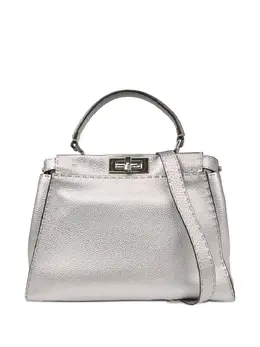 Fendi Pre-Owned: Серебристая сумка 