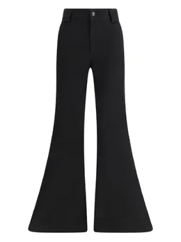Balenciaga: Чёрные брюки 
