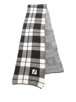 Fendi Pre-Owned: Чёрный шарф 