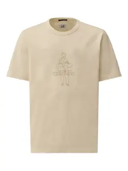 C.P. Company: Белая футболка 