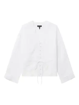 rag & bone: Рубашка с v-образным вырезом 