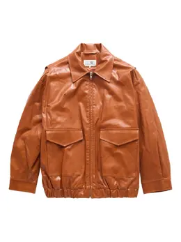 MM6 Maison Margiela: Кожаная куртка 