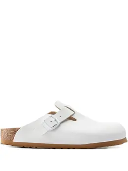 Birkenstock: Белые сабо  Boston