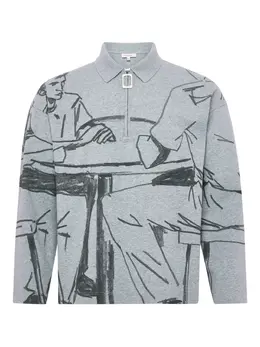 JW Anderson: Свитшот с принтом 