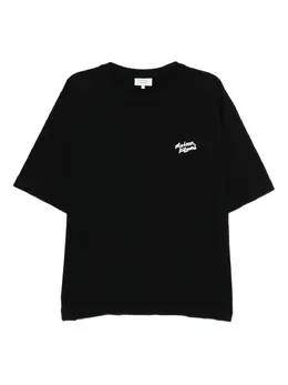 Maison Kitsuné: Чёрная футболка 