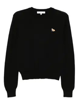 Maison Kitsuné: Чёрный свитер 
